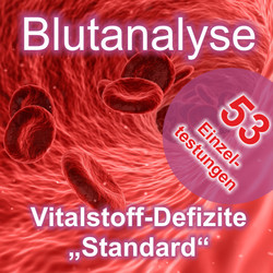 Radionische Blutanalyse: Vitalstoff-Defizite  "Standard"